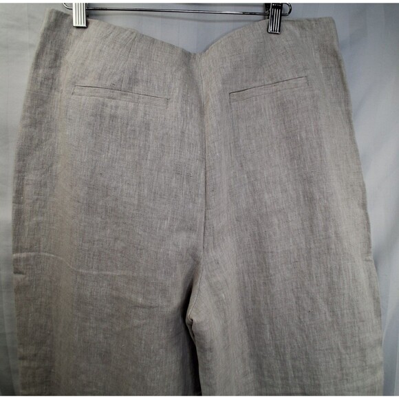 Boden Linen Wide Leg Pants Women's NWT Beige Lagenlook Vacation Sailor Size 10 - Picture 11 of 14